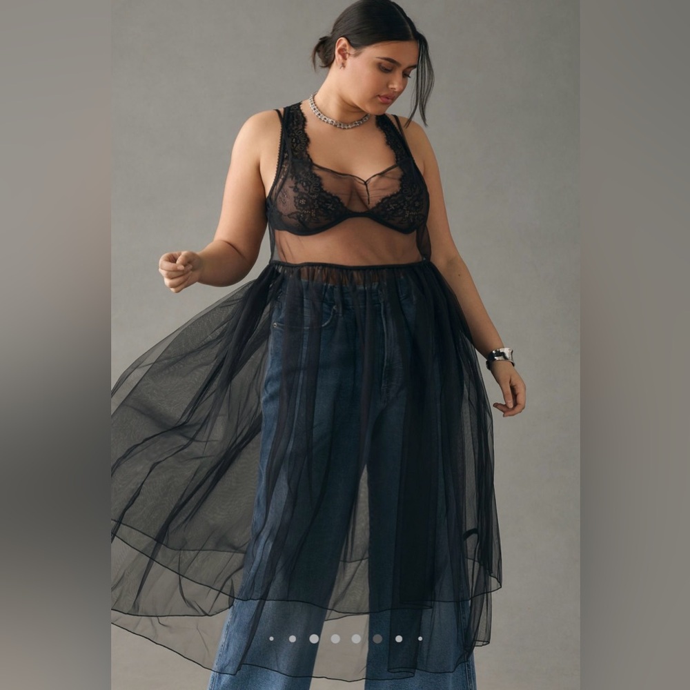 Anthropology, sheer slip black